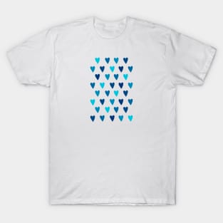 Heart pattern red white &amp; blue 2 T-Shirt